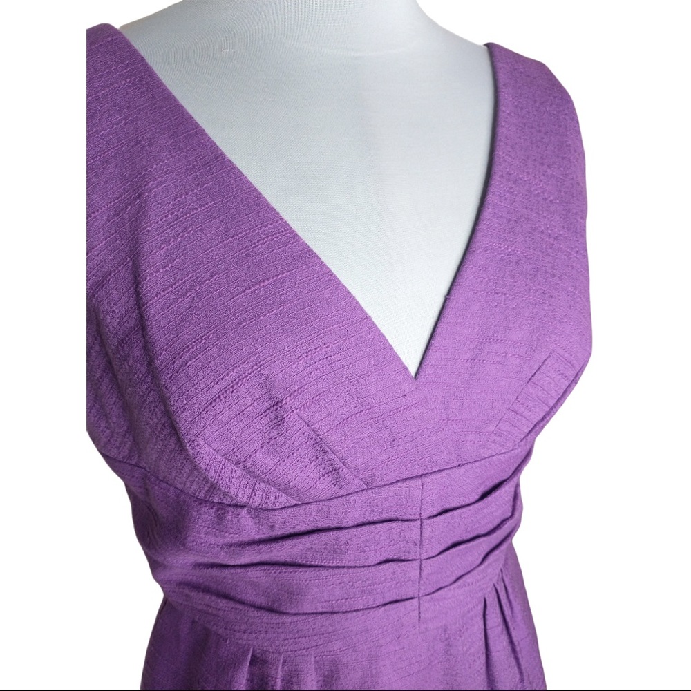 Trina Turk Purple Sleeveless Sheath Dress - Picture 2 of 7